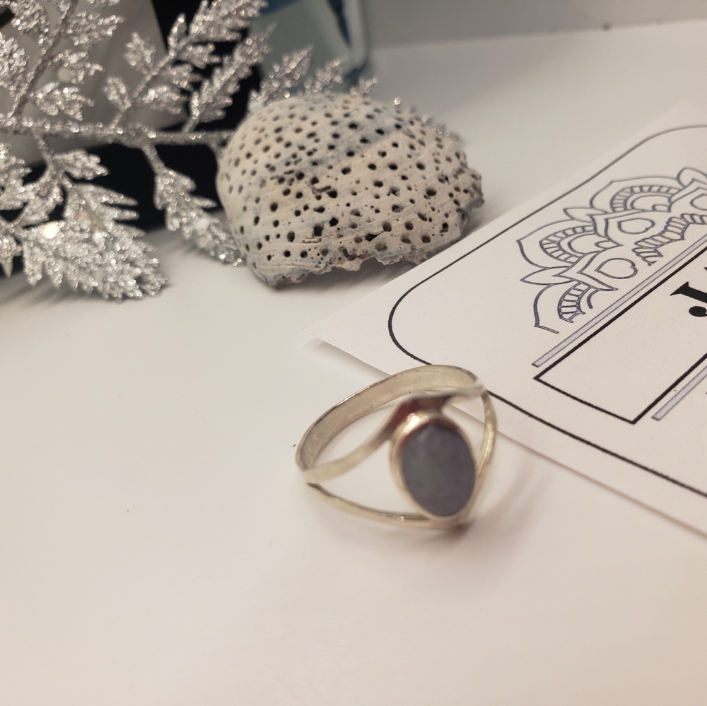 New Jade Maya Ring 925 Solid Sterling Silver 8 - image 6